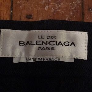 Balenciaga, black, straight/wide leg jeans